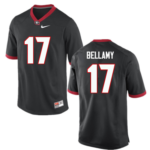 Men Georgia Bulldogs #17 Davin Bellamy College Football Jerseys-Black - Click Image to Close